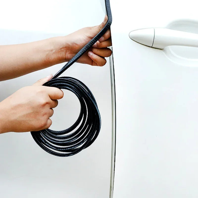 Car Door Edge Scratch Protector with Steel Disc Bumper Trim Edge Scratch Protector Strip Sealing Guard Styling Protector Decor