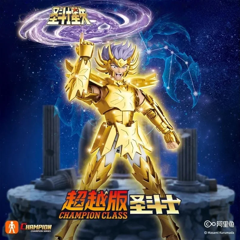 BLOKEES Original Gold Saint Seiya Cancer Deathmask Dragon Shiryu Capricorn Shura High-Detailed Anime Statue Action Figure Model
