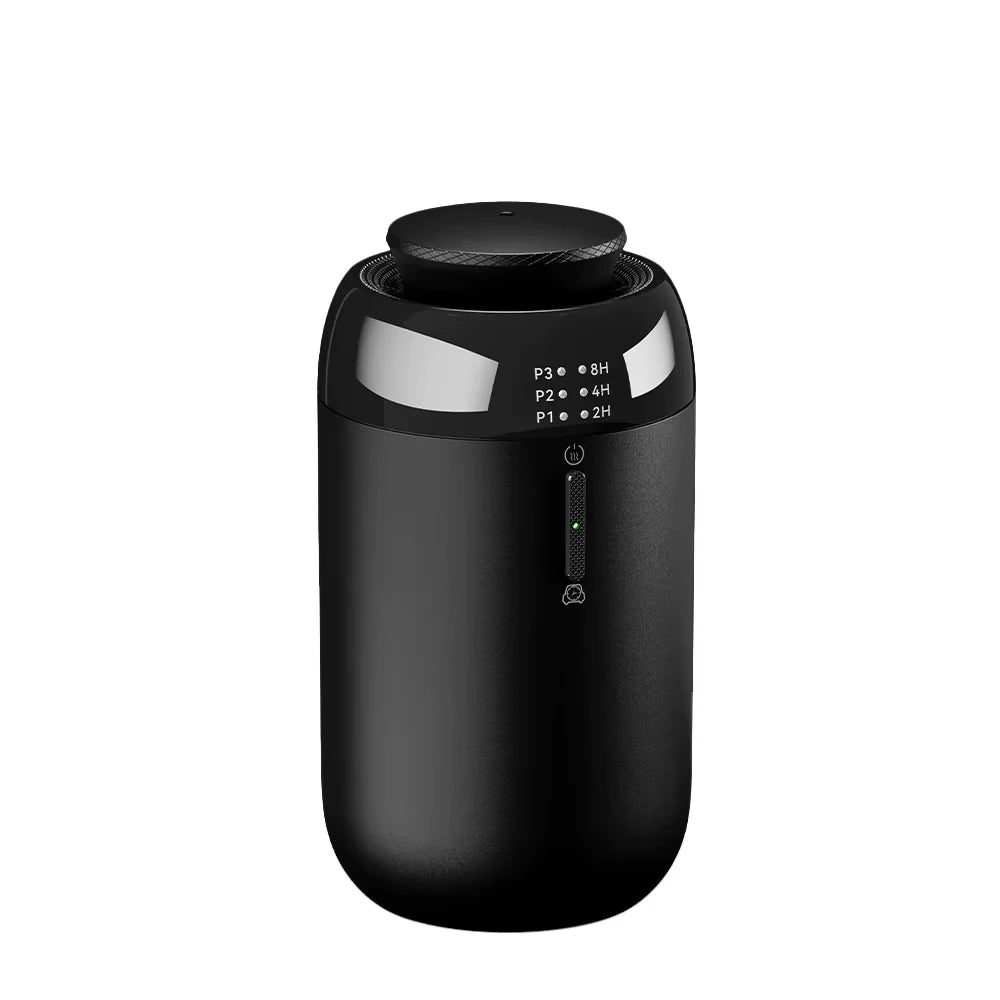 TEABLUM Aluminum Car Aroma Diffuser Smart Home Auto Oil Diffuser Type-C Rechargeable Leak Proof Fragrance Diffuser Holiday Gifts