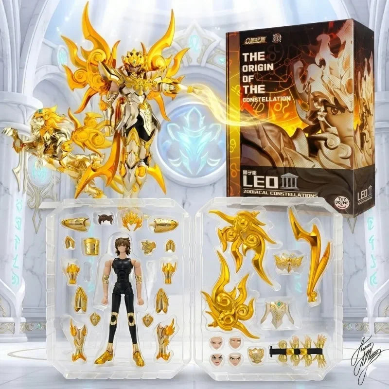 Saint Seiya Toypoint 9-Hour Shipping Leo Aiolia Action Figure with Metal Cloth Myth Cloth Soul of God SOG EX Including Totem Kni