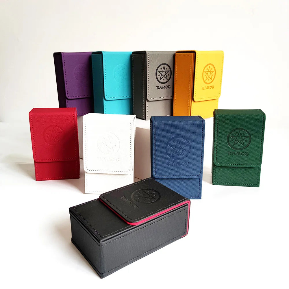 Minimalist Portable Pu Material Card Storage Box Water Proof Dust Proof For Board Game Cards And Collectible Sets