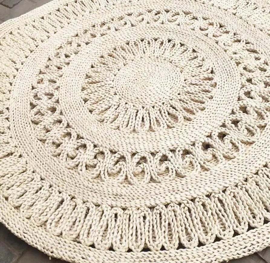 Japan Round Straw Woven Carpet Cornskin Seat Cushion Rugs Handmade Futon Mat Rug Tatami Window Meditate Worship Yoga Mat Balcony