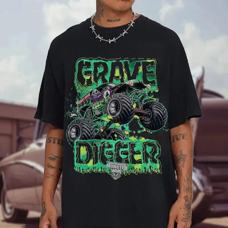 Grave Digger Monster Jam Truck t shirt unisex W00602