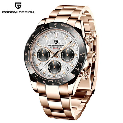 PAGANI DESIGN Luxury Chronograph Stop Watch for Men Sapphire MIYOTA VK63 Sport Waterproof Quartz Men's Wristwatches Reloj Hombre