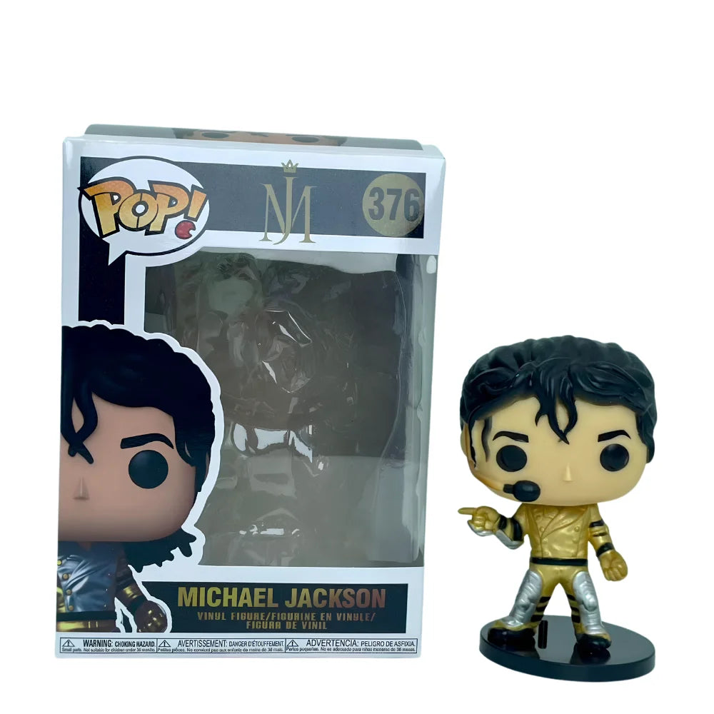 6pc Hot Funko POP! Michael Jackson King of Pop Vinyl Collectible Figure – Iconic Display Model, Great Souvenir Gift for Fans