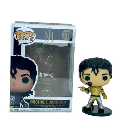 6pc Hot Funko POP! Michael Jackson King of Pop Vinyl Collectible Figure – Iconic Display Model, Great Souvenir Gift for Fans