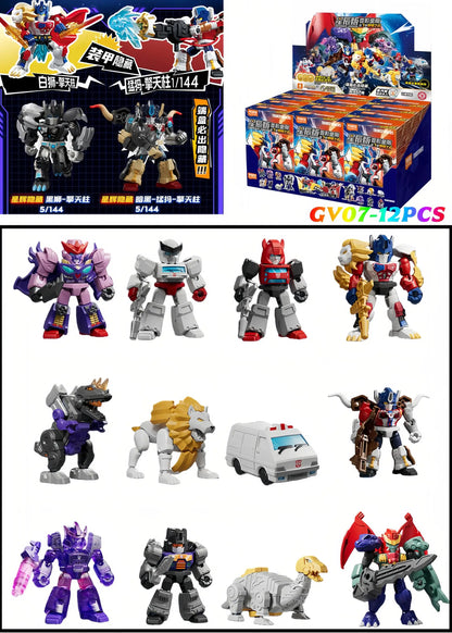 Blokees Transformers Galaxy Version 8 Beast Wars Lio Convoy Galvatron Magmatron Action Figure Assembly Model Toy Birthday Gift