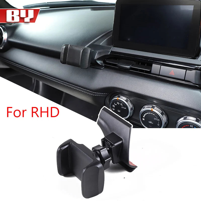 For Mazda MX5 MX-5 ND 2016-2024 ABS central control air outlet right mobile phone holder GPS navigation holder car accessories