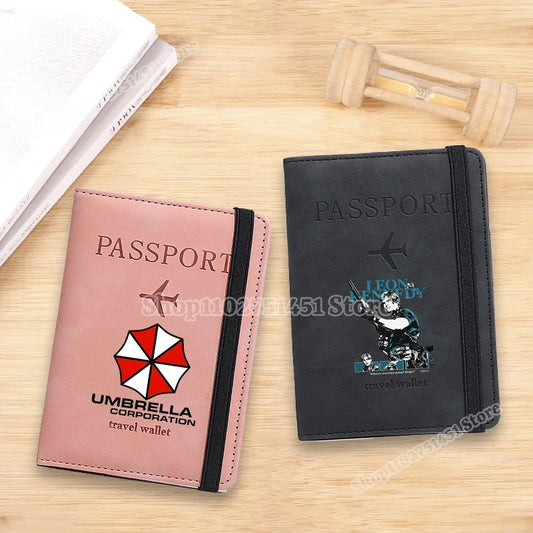 Residents Evils Passports Holder for Travel Essentials Passport Wallet Cover Umbrella Corporations Unisex Passport Fashion Gift