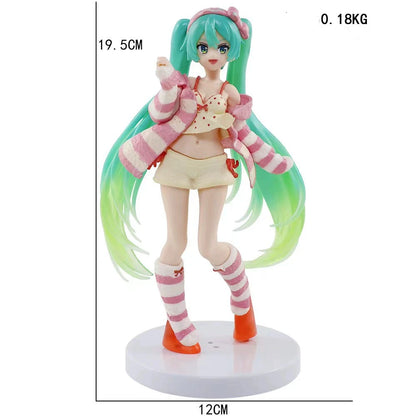 Anime Figure Wedding Dress Action Figures Kawaii Swimsuit Vocaloid PVC Collectible Model Toys Girl Gift