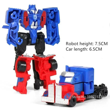 Children Toys Mini Transformation Robot Kit Toys Models 2 In 1 Deformed Car Toy Robots Toys for Kids Gift  Action Figure