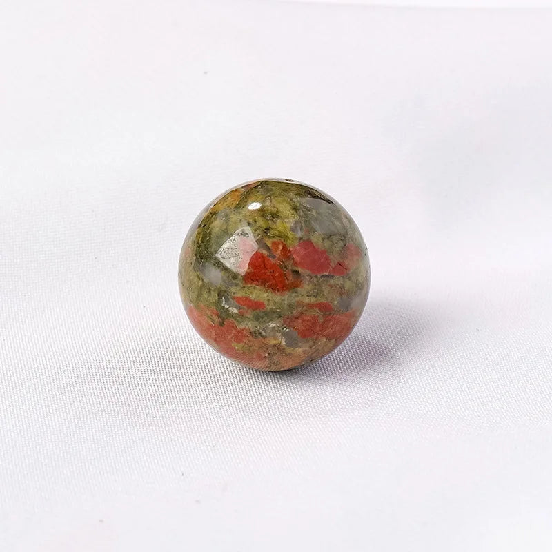 16mm Natural Crystal Ball No Hole Beads, Polished Agate Gemstone Sphere Bulk for DIY Jewelry Crafts Home Decor Gifts