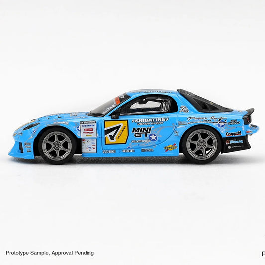 MINIGT TMS 1195 1:64 Souvenir MAZDA RX7 2025 D1GP Diecast Model Car