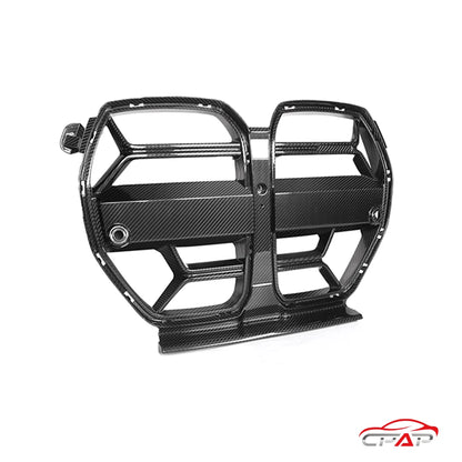 Front Bumper Grilles For BMW G80 G81 M3 G82 G83 M4 2021-IN CSL Style Real Dry Carbon Fiber Hood Car Grille ACC Vent Accessories