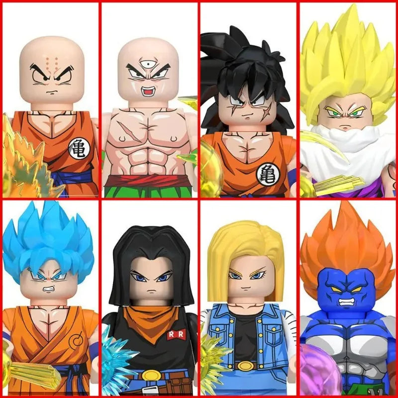 Dragon Ball Building Blocks Wukong Vegeta Felisaz Buu Collection Action Dolls Children Assemble Building Blocks Toys and Gifts