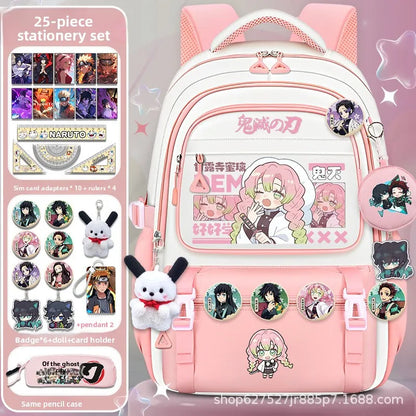 Demon Slayer large capacity cartoon elementary school backpack for boys and girls itabag Nezuko collaboration