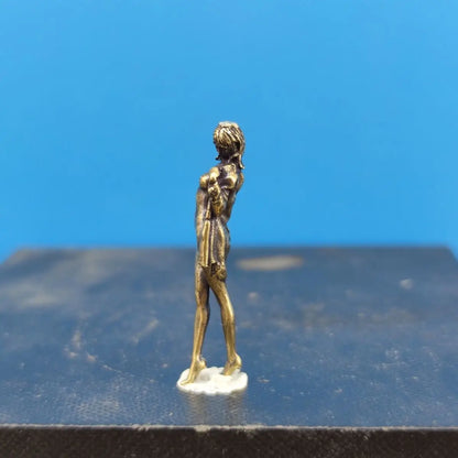 Brass Changing Sexy Beauty Doll Model Figure Miniature Sandbox Micro Landscape 1:43 Paintable Figure