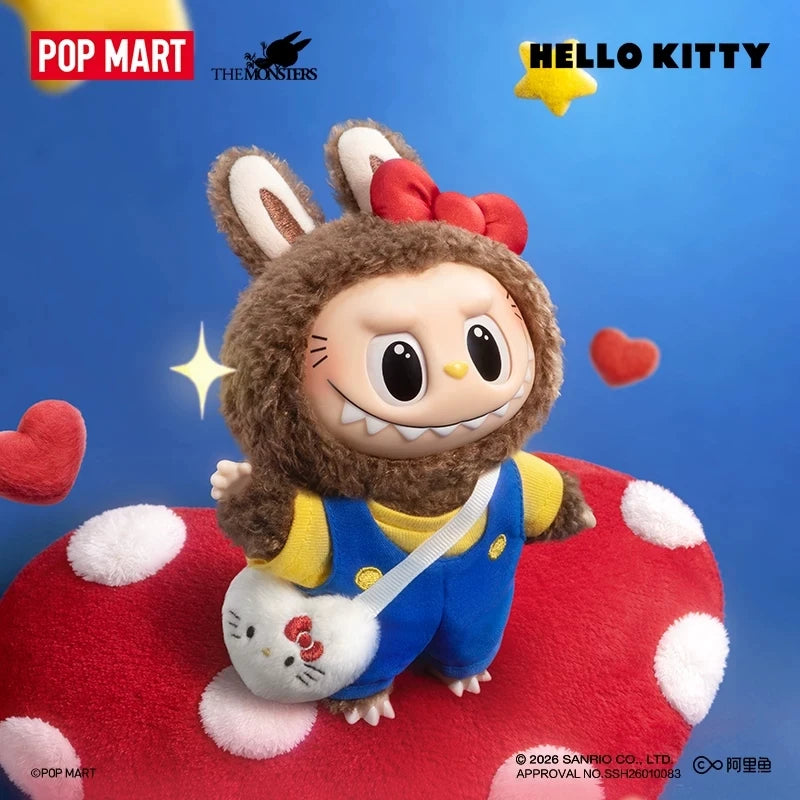 POP MART LABUBU THE MONSTERS SANRIO CHARACTERS Series Vinyl Plush Genuine Blind Box Mystery Box Guess Bag Toys Cute Anime Figure