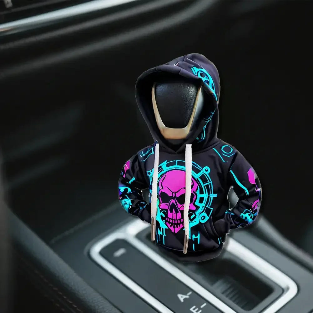 Universal Car Gear Shift Lever Cover Automotive Gear Shift Knob Sweatshirt Cover Vehicles Gear Knob Hoodies Interior Accessories