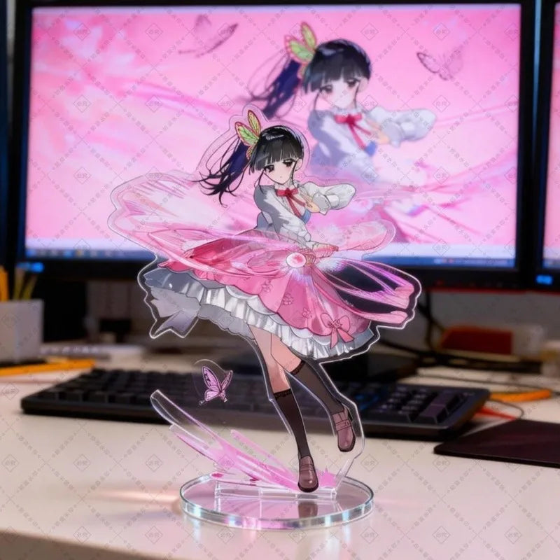 Demon Slayer Acrylic Stand Kimetsu No Yaiba Butterfly Hashibira Inosuke Kocho Shinobu Kanao Kanae Anime Figure Desktop Decor