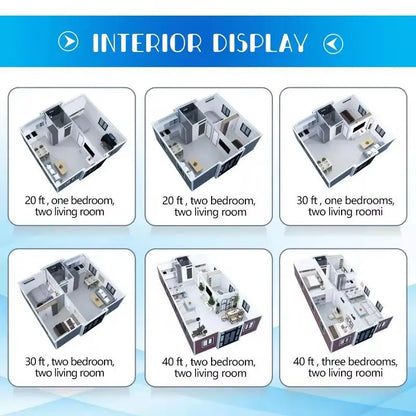 Customized Prefabricated Foldable Container Home: Weatherproof & Wind-Resistant Design Construction Site Foldable Dormitory