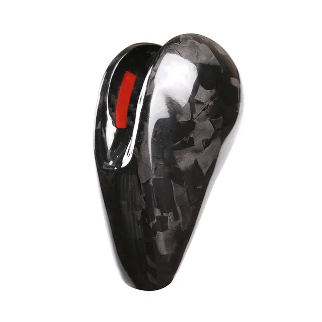 For Porsche MACAN 718 911 Panamera Cayman Boxster 2009-2021 Real Carbon Fiber Car Gear Shift Head Cover Trim Car Accessories