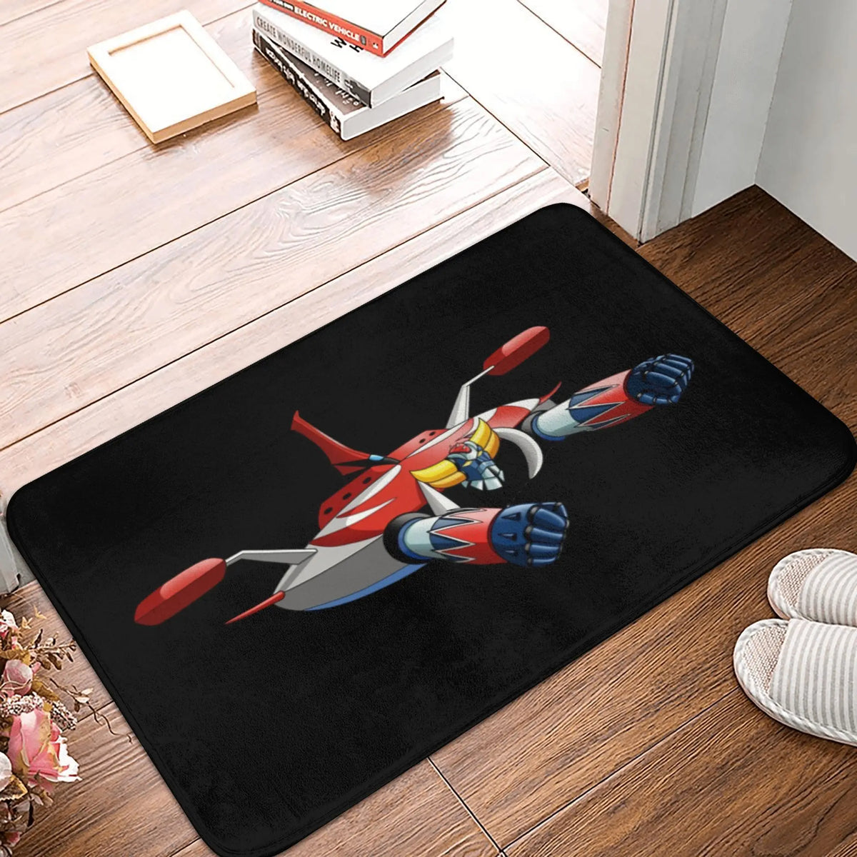 UFO Robot Mazinger Z Front Door Floor Entrance Mats Outdoor Anime Bath Kitchen Doormat Bedroom Carpet Rug