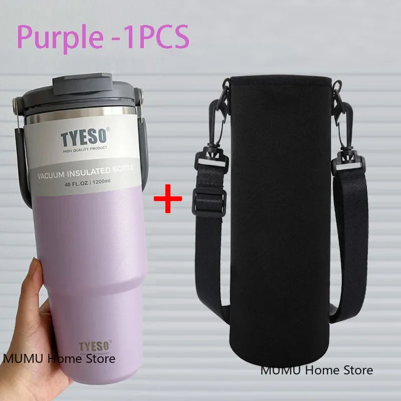 TYESO Coffee Cup Thermos Bottle Stainless Steel Vacuum Thermal Insulated Mug Cold And Hot Travel Mug Vacuum Flask Water Bottle