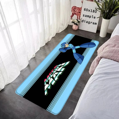 Interior Floor Mat Doormat Mega Man X8 Rockman Non-slip Foot Rug for Entryway Kitchen Carpet Bedroom Bedside Mats Home Decor