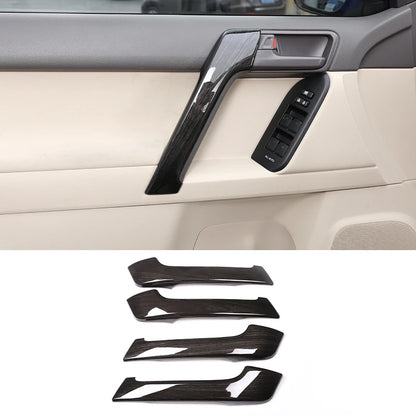 4PCS ABS Silver Car Interior Door Handle Decoration Cover Trim For Toyota Land Cruiser Prado FJ150 150 2010-2018 Car Accessories