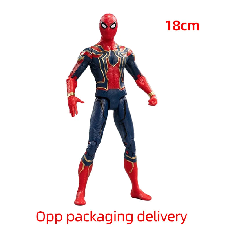 18CM Avengers Legends Figure ZDTDS Original Toy Set Spider Captain Miles Morales Thanos Ghost Iron Man Hulk Box Thor Falcon Doll