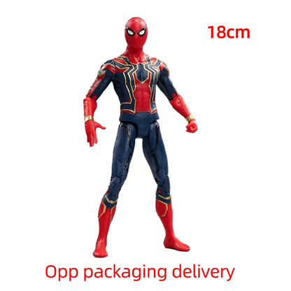 18CM Avengers Legends Figure ZDTDS Original Toy Set Spider Captain Miles Morales Thanos Ghost Iron Man Hulk Box Thor Falcon Doll