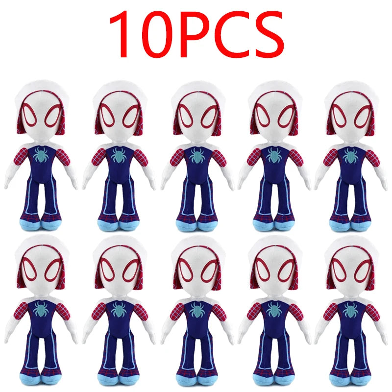 32CM Anime Avengers Spidermanes Plush Toys Into the Spider-Verse Gwen Peter Parker Noir Dolls Soft Stuffed Toy For Kids Gift