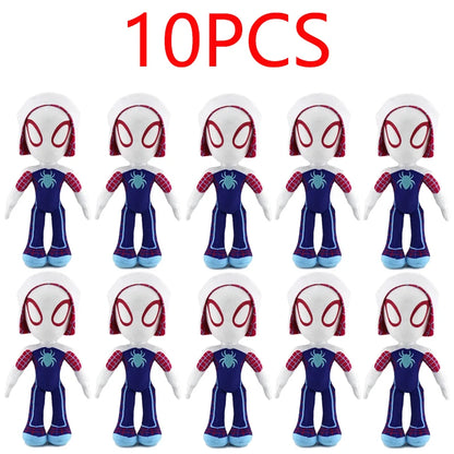 32CM Anime Avengers Spidermanes Plush Toys Into the Spider-Verse Gwen Peter Parker Noir Dolls Soft Stuffed Toy For Kids Gift