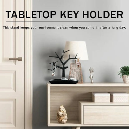 Creative Tree Shaped Jewelry Display Rack, Desktop Key Holder, Earrings, Rings, Watches, Multifunctional Storage Hanging Rack