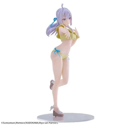 100% Original SEGA Luminasta Alya Sometimes Hides Her Feelings Alisa Swimsuit Anime Figure Desk Decor Collectible Gifts In Stock