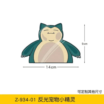 20styles Monster Elf Car Stickers Anime Figure Eevee Charmander Cute Cartoon Doll Creative Sticker Birthday Gifts