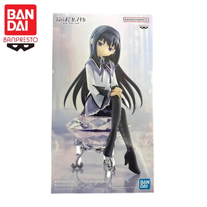 In Stock Original Bandai Puella Magi Madoka Magica Kaname Madoka Miki Sayaka Rebellious Stories Anime Character Model Toys Gift