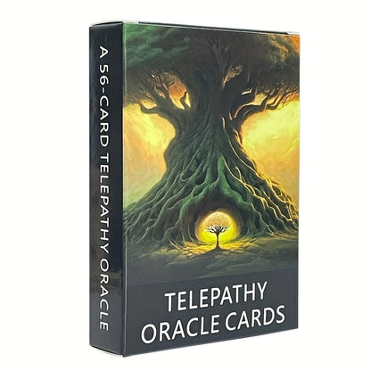 56 Card Telepathy Oracle Cards, for Clarity and Divination, with a Meaningful English Version, Designed for Meditation and Spiri