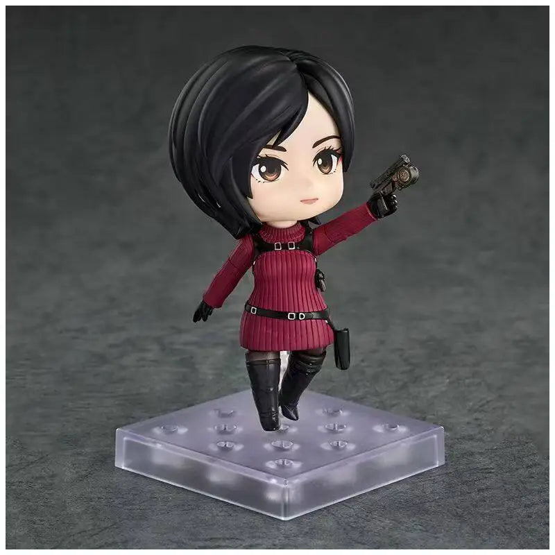New #2761 #2337 Ada Wong & Leon S. Kennedy Resident Evil Anime Figure Set  Swappable Faces Movable Joints Action Figure Gifts