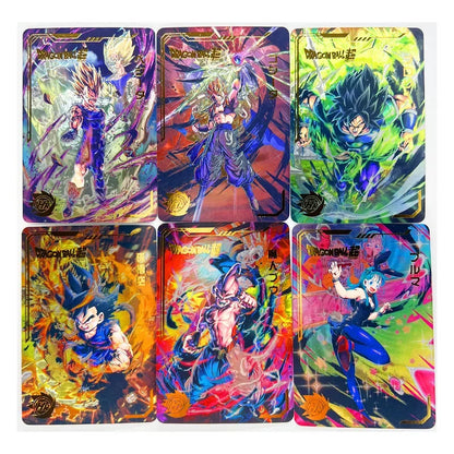 54pcs/set Dragon Ball Z Laser Engraving flash Super Saiyan Heroes Battle Card Ultra Instinct Goku Vegeta Game Collection Cards