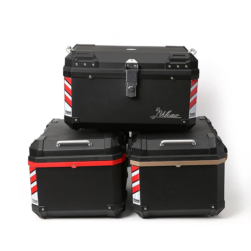 68L Electric Vehicle Trunk Large-Capacity Universal Motorcycle Tail Box Waterproof Electric Bike Delivery Storage Box