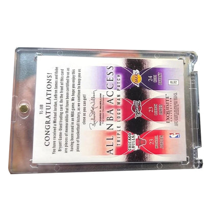 PANINI DIY homemade Kobe McGrady Iverson Carter Jordan logoman Patch signature collectible card brick Basketball holiday gift