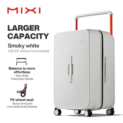 Mixi Large-Capacity Suitcase Trolley Case 26inch Checked in Hardside Rolling Wheels Luggage Wide Handle Travel Suitcases M9276DH