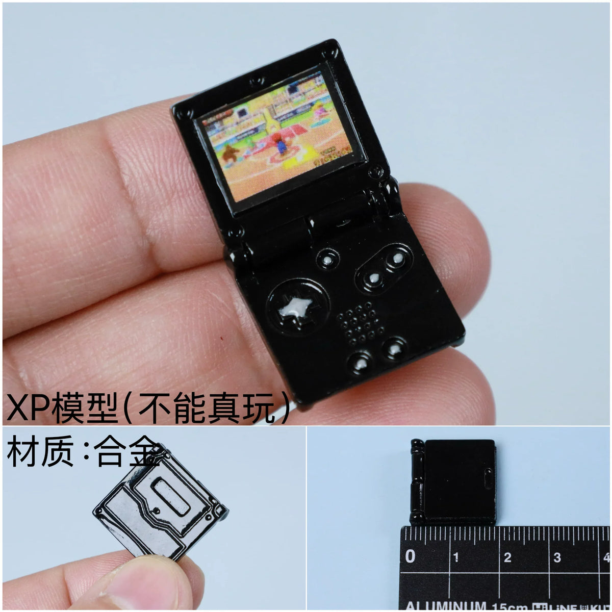Mini Game Console Model Simulation Gameboy Dollhouse Decor Scene Shooting Prop Miniature Toy