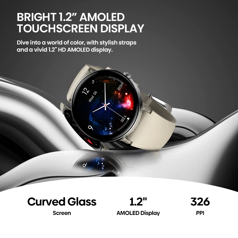 The NEW 2025 Zeblaze Lily 2 Voice Calling Female Smartwatch 1.2" AMOLED Screen Double Strap Health Management Sports Smart Watch