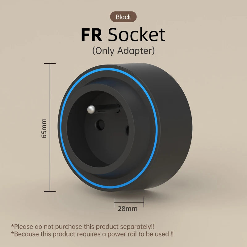 Track Socket With Switch High-end Quality Wall Power Outlet EU UK US FR Standard Universal Home Kitchen Bathroom Office Sockets