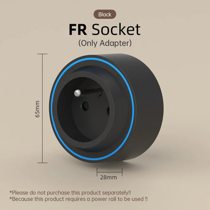 Track Socket With Switch High-end Quality Wall Power Outlet EU UK US FR Standard Universal Home Kitchen Bathroom Office Sockets