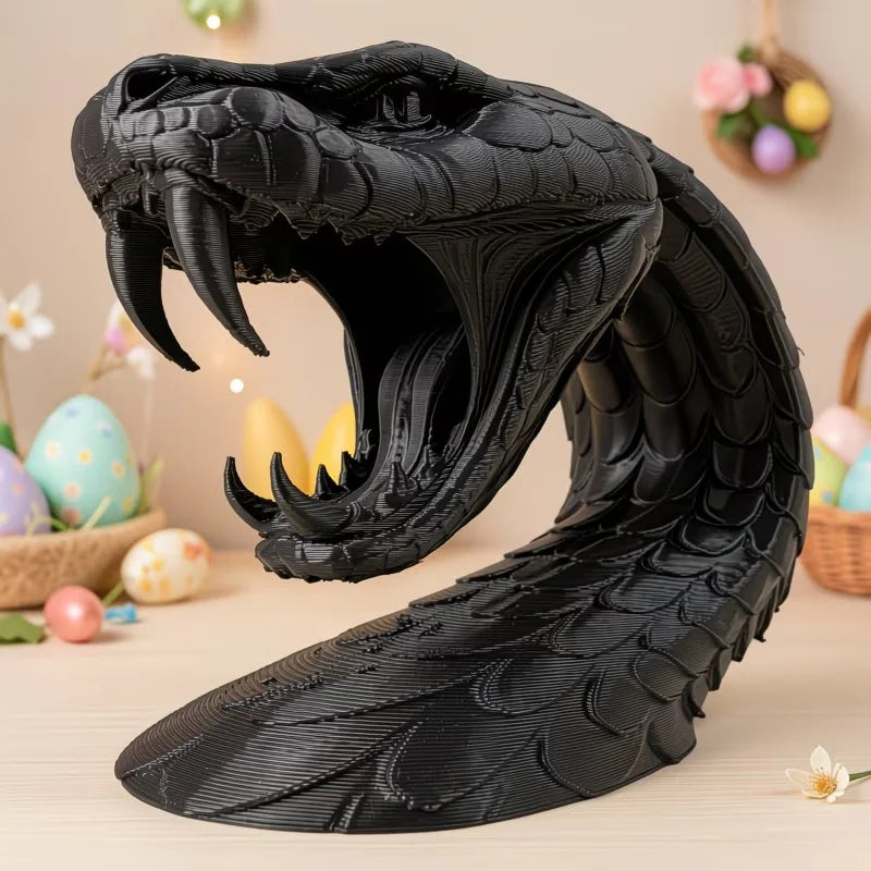 Snakehead Decoration Python Model Desktop Creative Ornament Home Decoration
