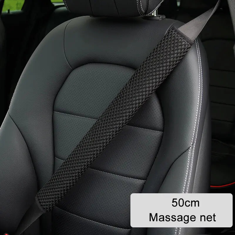 Car Seat Belt Shoulder Guard Padding Pad Four Seasons Massage Net Lengthened 23cm 30cm 50cm 75cm Car Interior Accessories